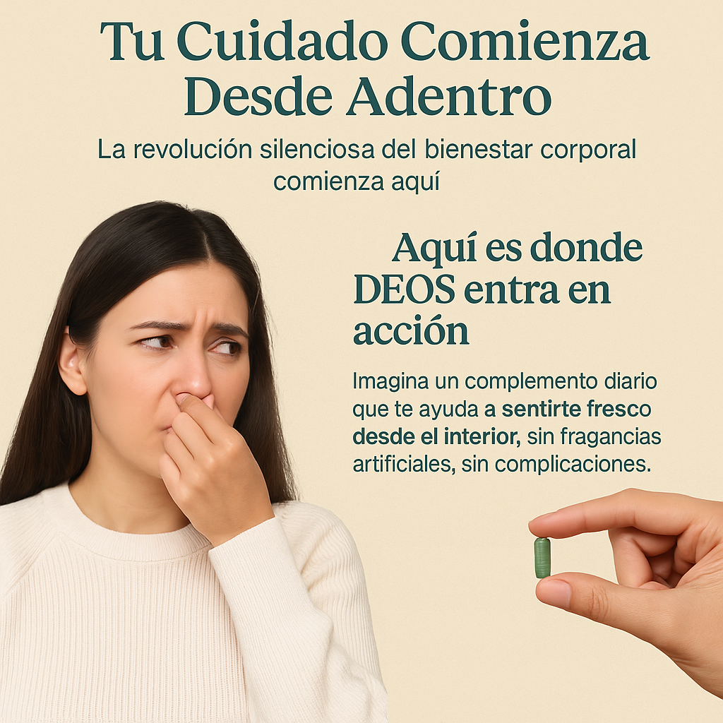 DEOS - Desodorante Interno Natural 30 Cápsulas