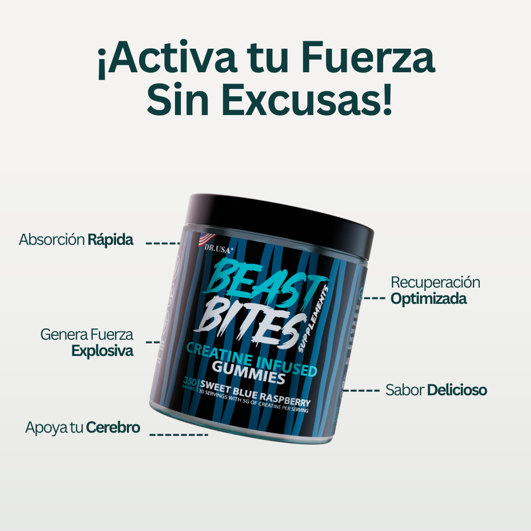 Beast Bites™: Gomitas de Creatina Monohidratada - 30 Porciones