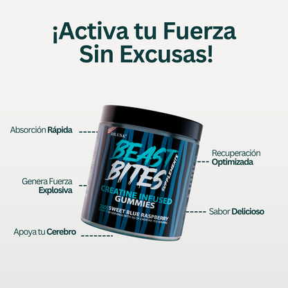 Beast Bites™: Gomitas de Creatina Monohidratada - 30 Porciones
